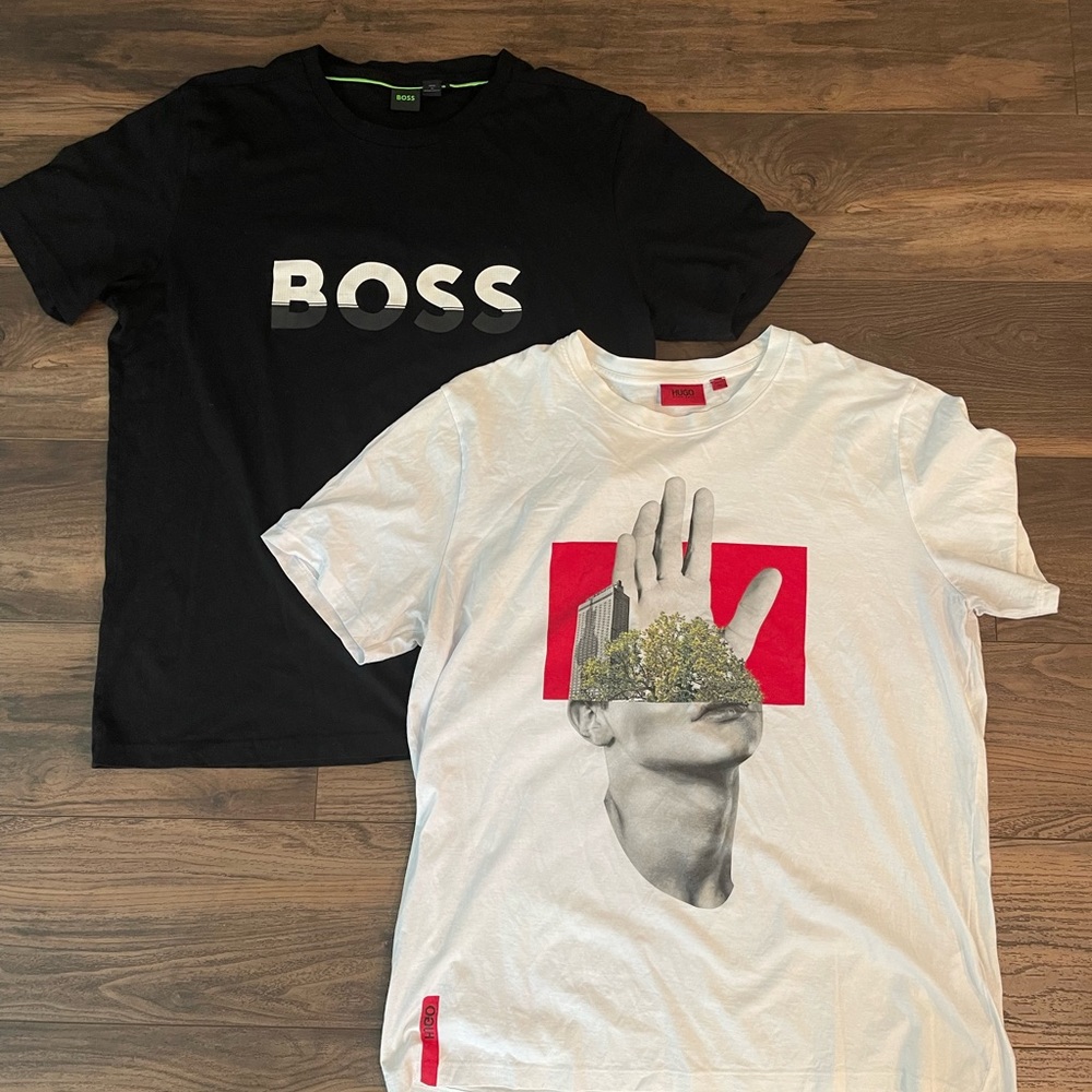 (2) HUGO BOSS Men’s XL T Shirts Like New